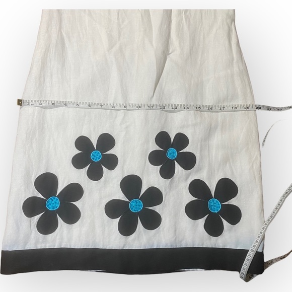 Vintage Retro Beaded Daisy Shift Dress Size 10 - Picture 3 of 11